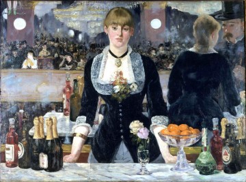  Manet Lienzo - Un bar en el Folies Bergere Realismo Impresionismo Edouard Manet